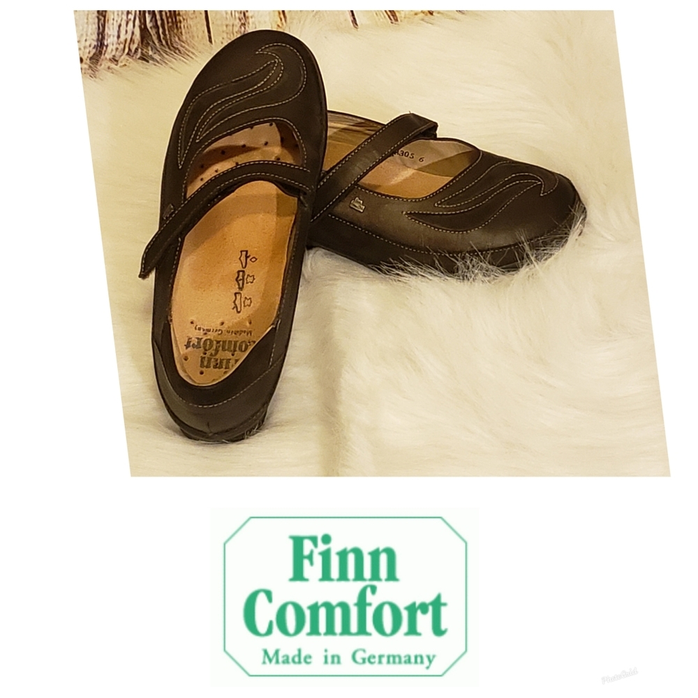 NWOB Finn Comfort Glendale Black mary jane Shoes